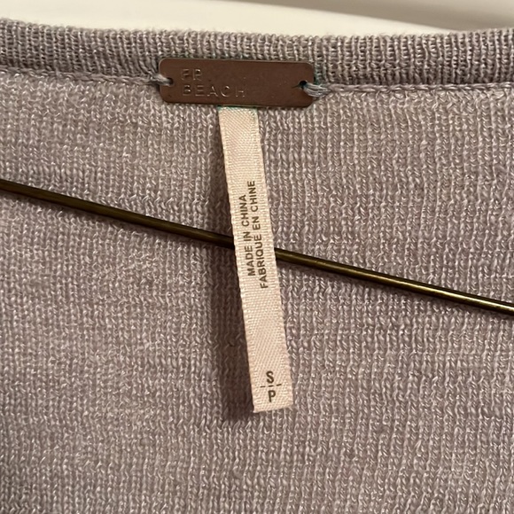 Free people gold rush Henley charcoal combo  great condition - Picture 2 of 2